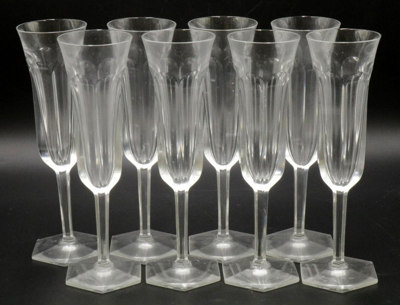 7 1/2" Tall Baccarat Crystal MALMAISON Champagne Flute 7 1/2" Tall Baccarat Crystal MALMAISON Champagne Flute